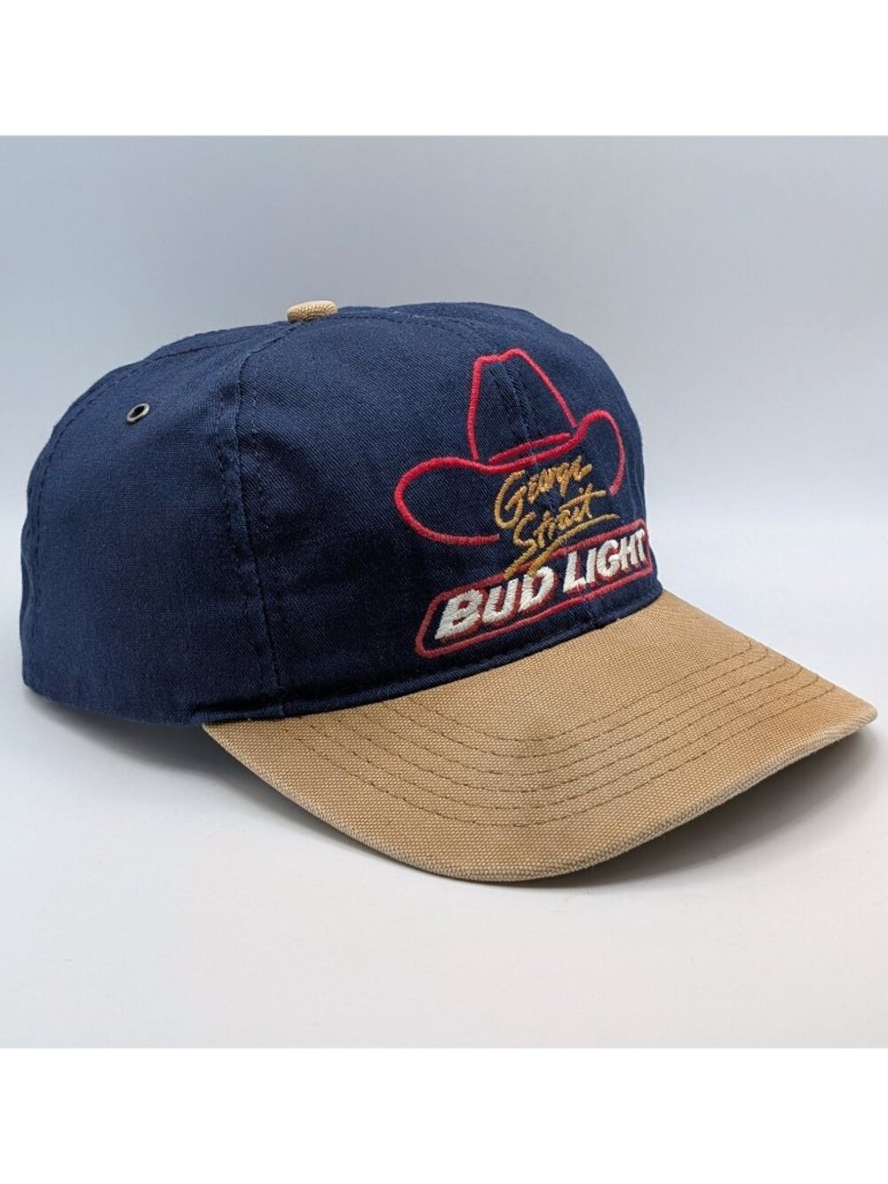 Vintage George Strait Bud Light Country Nights Hat Made USA Cowboy Country Music